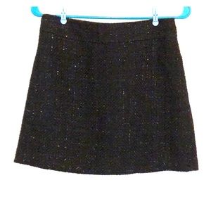 Tweed sparkly holiday mini skirt S